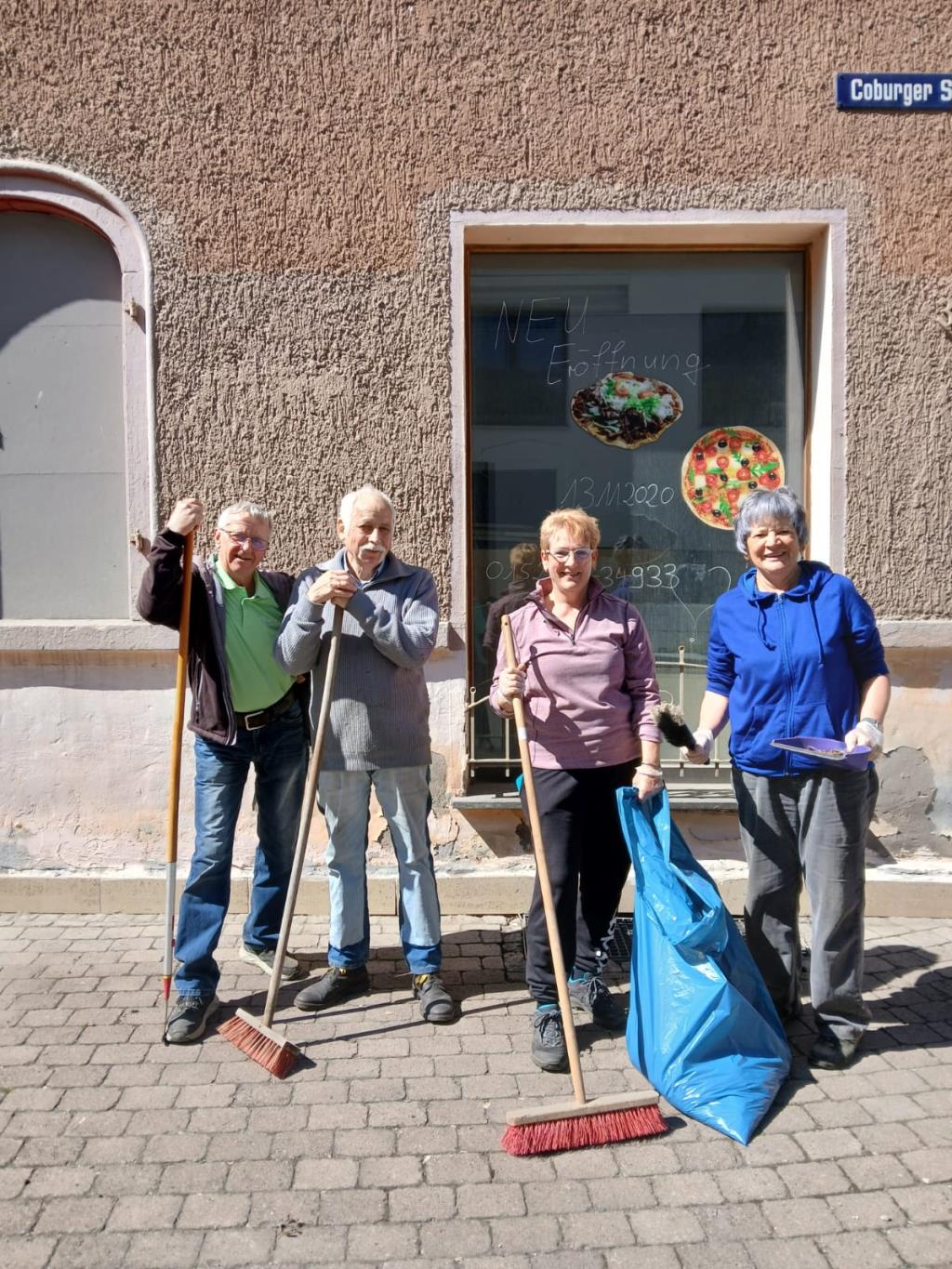 Arbeitseinsatz in der Stadt